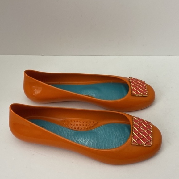 Oka.B orange jelly flats women’s size 7. - Picture 6 of 9